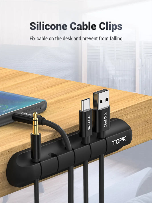 Silicone Cable Management Clips